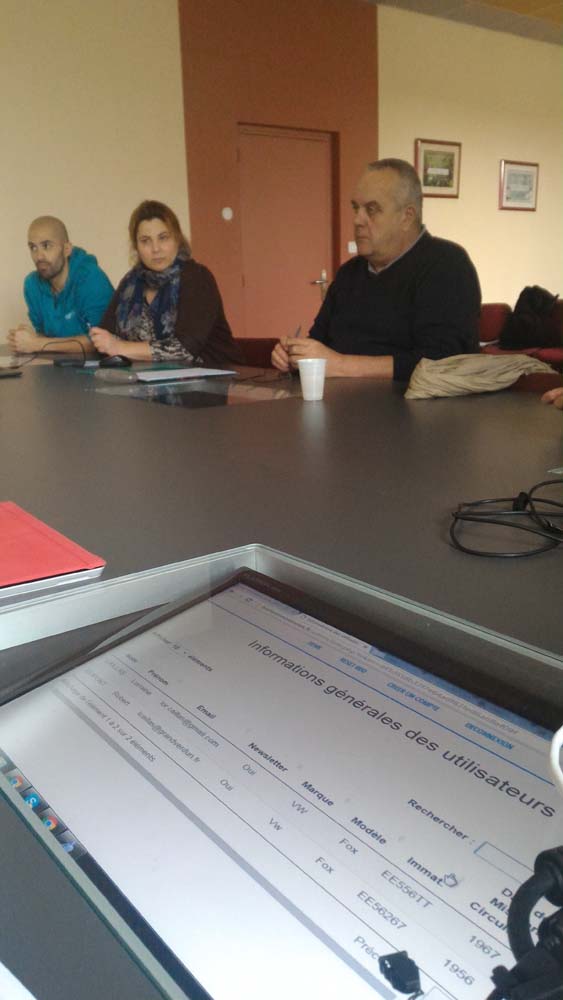 Réunion avec les membres de l'association des Bielles Meusiennes